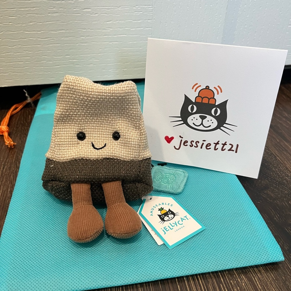 Jellycat Amuseables Steepy Tea Bag 100% Authentic NWT US SHIP FAST